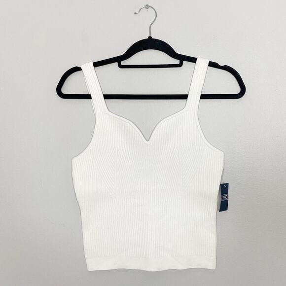 Abercrombie & Fitch Tops - NEW Abercrombie & Fitch Ribbed Sweetheart Knit Tank Top Size Large